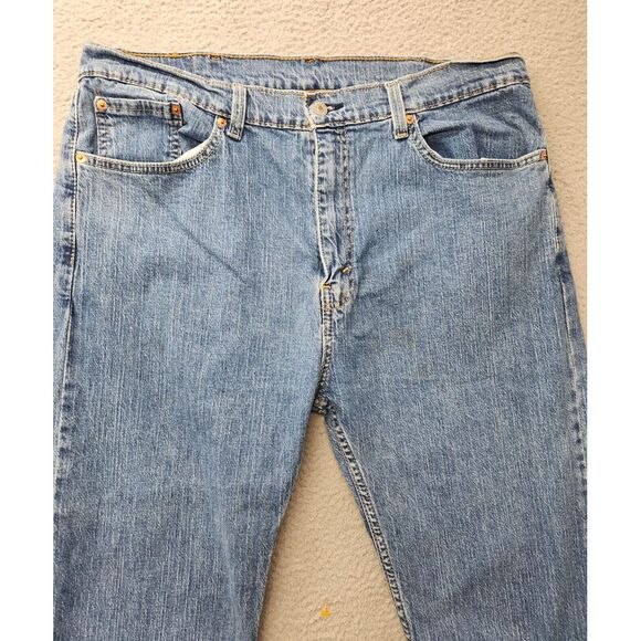 Levi's Jeans Mens 38x29 Blue Denim 505 Regular Fit Outdoors Denim Casual Pockets - Picture 2 of 8
